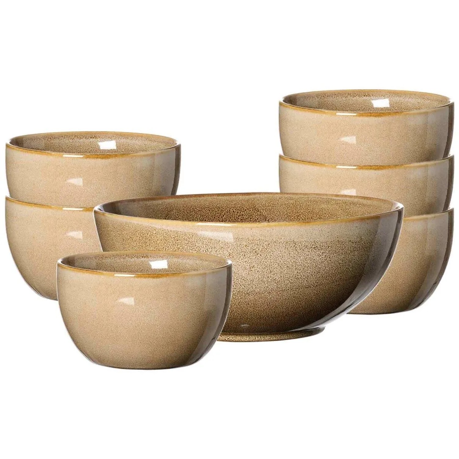 Ritzenhoff & Breker Alicante Salat-Set 7-teilig Braun