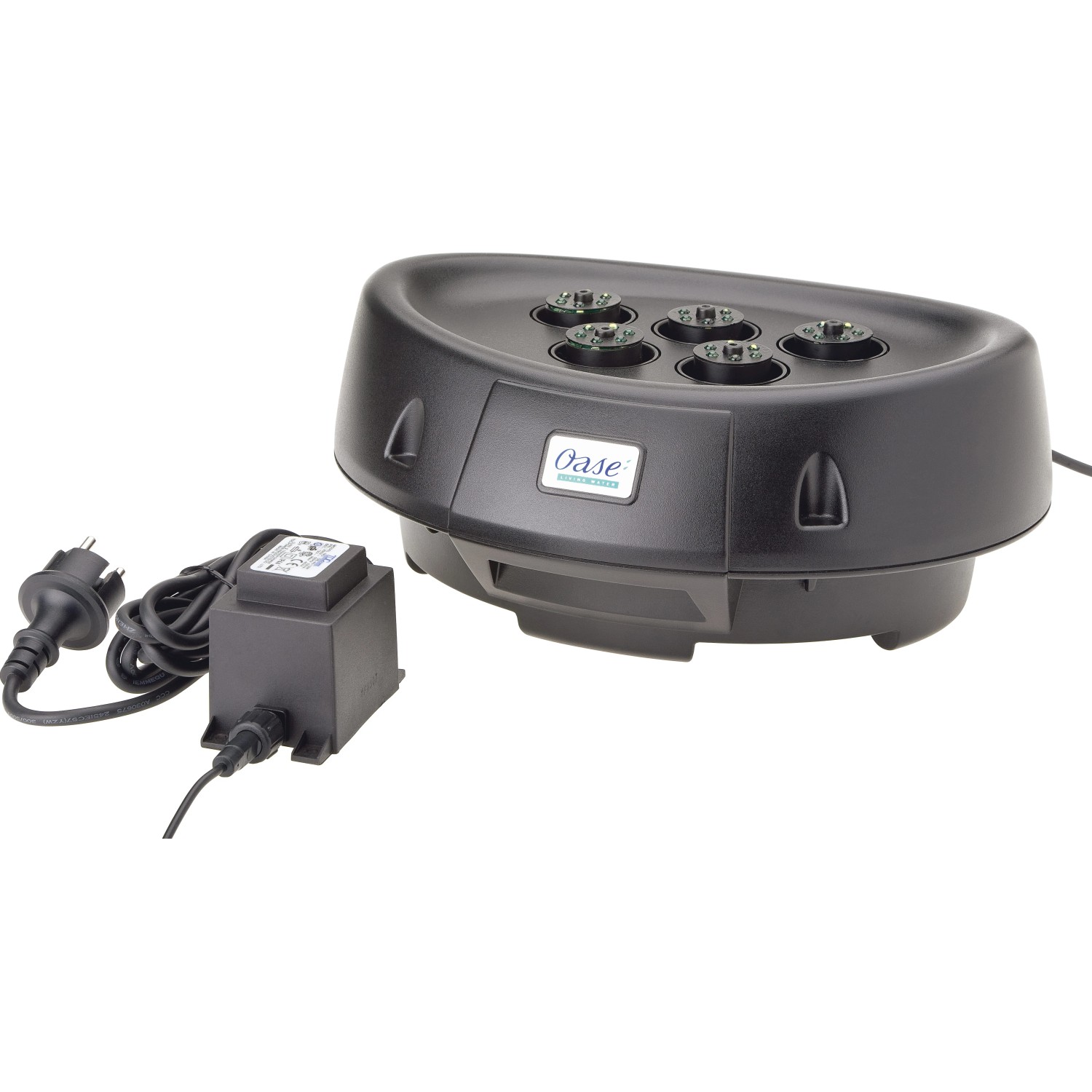 Oase Water Starlet Wasserspiel-Set mit LED-Beleuchtung für Teiche und Wasserbecken.