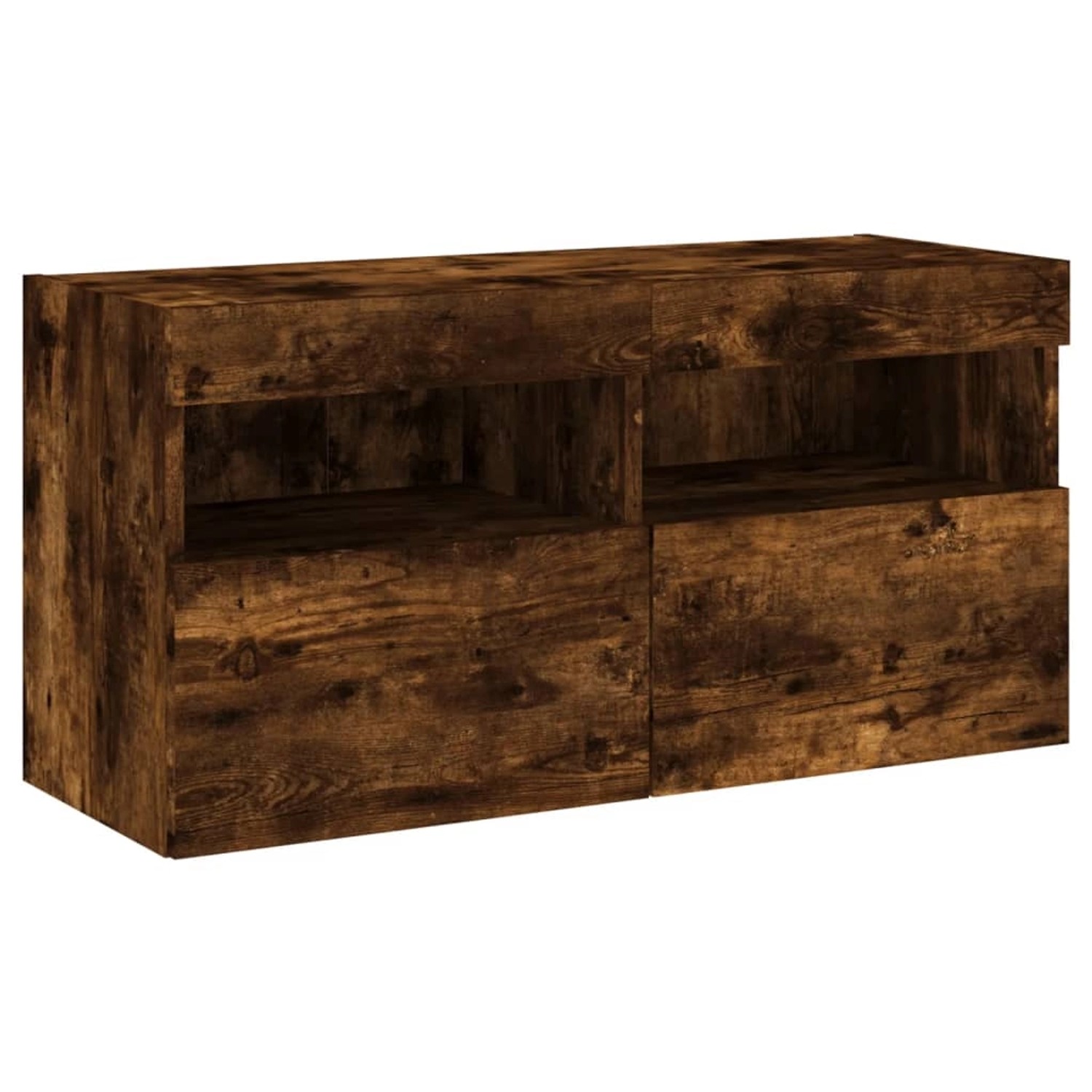 vidaXL TV-Wandschrank mit LED-Leuchten Räuchereiche 80x30x40 cm 837205 günstig online kaufen