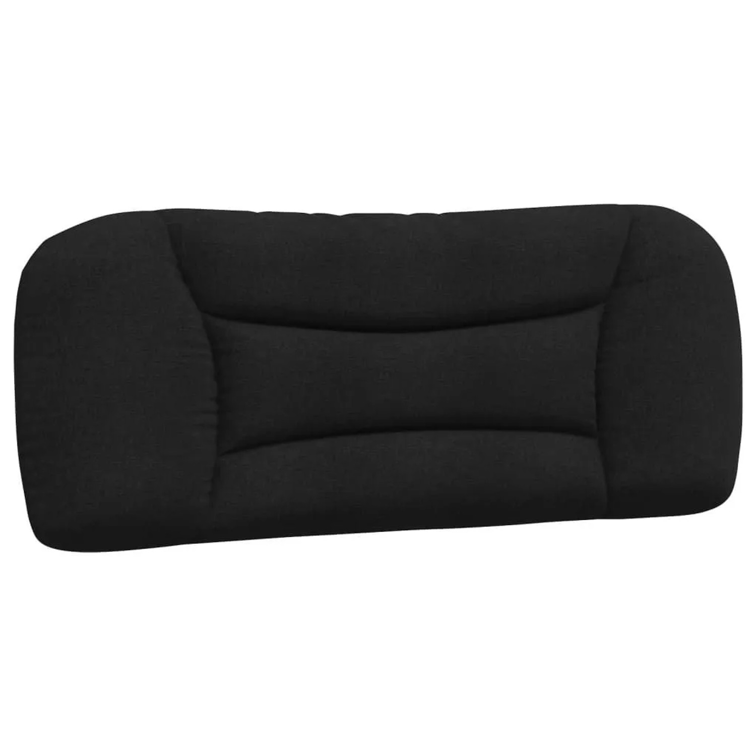 vidaXL Kopfteil-Kissen Hvar Schwarz 100 cm Stoff 374551