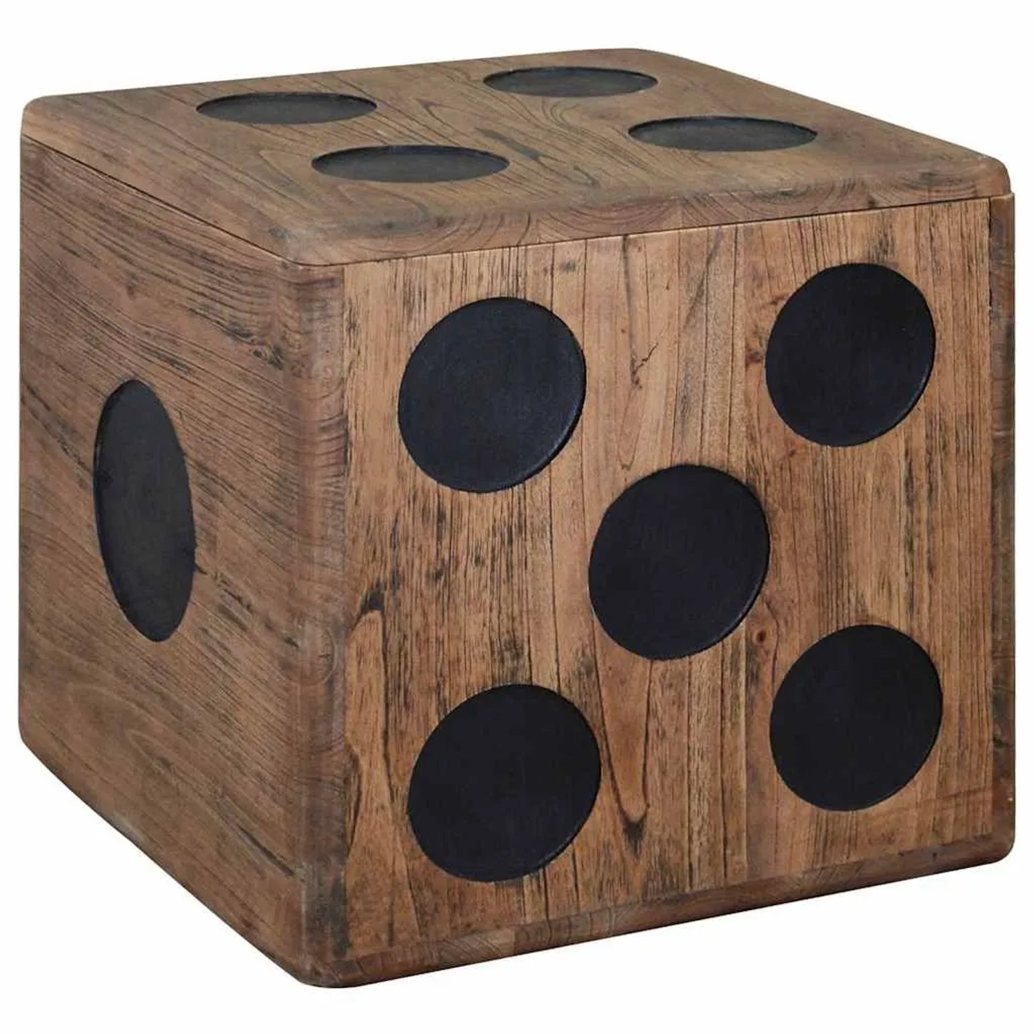 vidaXL Aufbewahrungskiste Mindi-Holz 40 x 40 x 40 cm Würfel-Design 244559