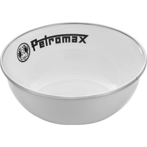 Weiße Petromax Emaille Schalen, 2er Set, 160 ml. Ideal als Grillutensil.