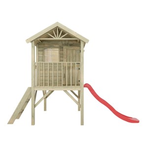 Prestige Garden Stelzenhaus Funny XL KDI Inklusive Rutsche Rot