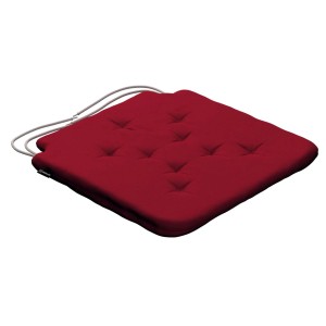 Rotes Dekoria Stuhlkissen Christoph mit Bindebändern, 42x41x3,5 cm.