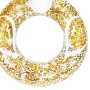 Glitzernder Bestway Schwimmring mit Tierkopf, goldfarben, für Badespaß im Pool.