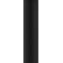 Moderne, schwarze Lutec LED Solar Wegeleuchte Flair mit klarem Zylinder und E27 Leuchtmittel.