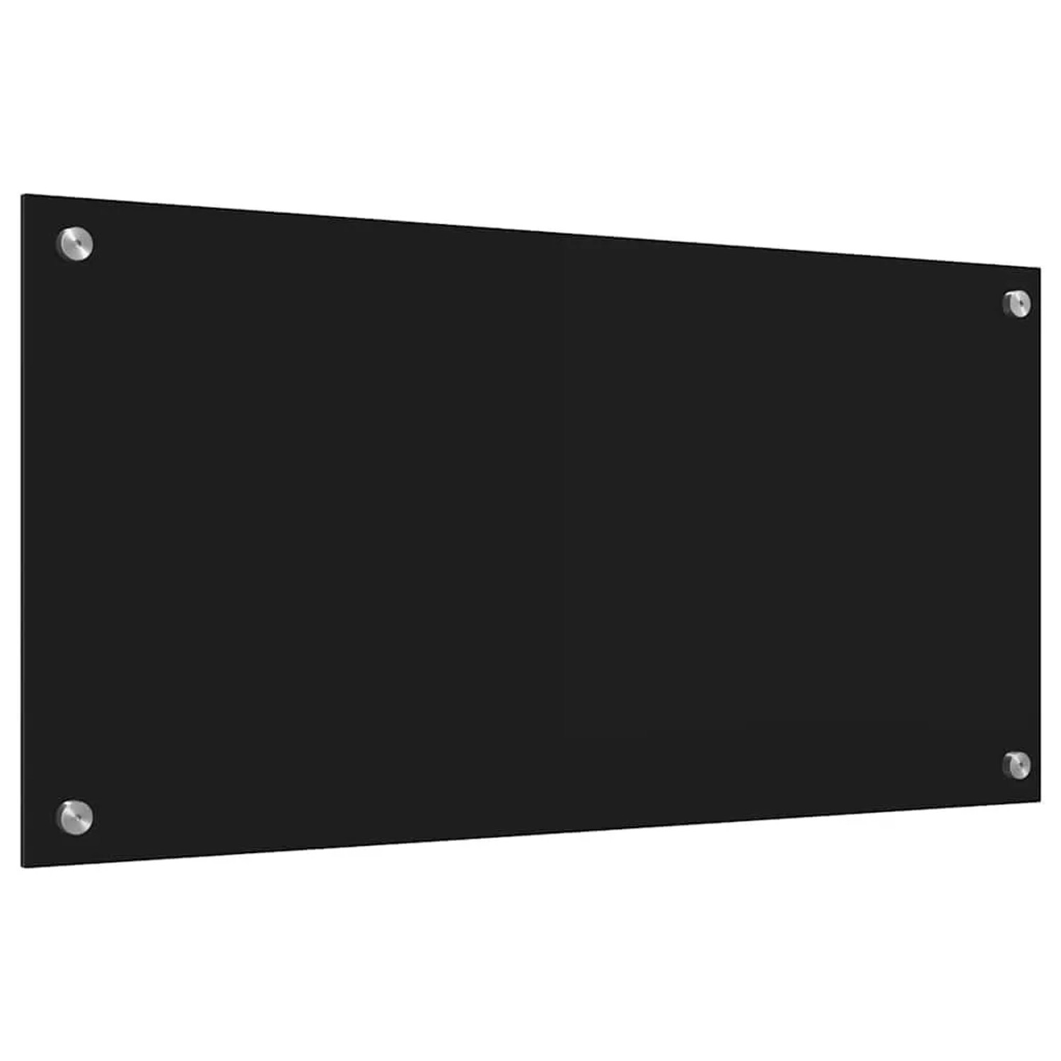 vidaXL Küchenrückwand Schwarz 80 x 40 cm Gehärtetes Glas 42018035_6