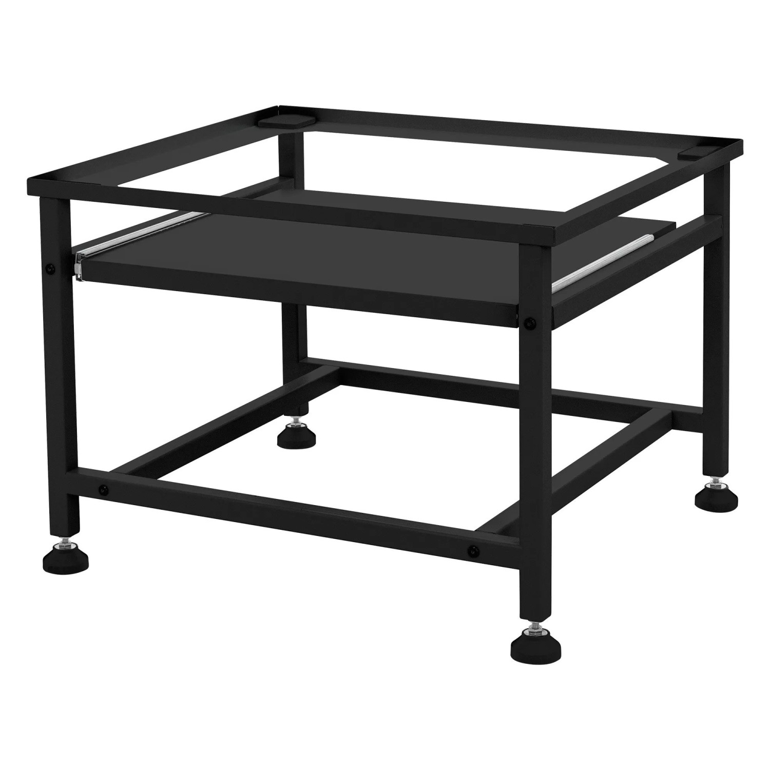 ML-Design Waschmaschinen-Untergestell mit Ablage Schwarz 62,5x53,5 cm