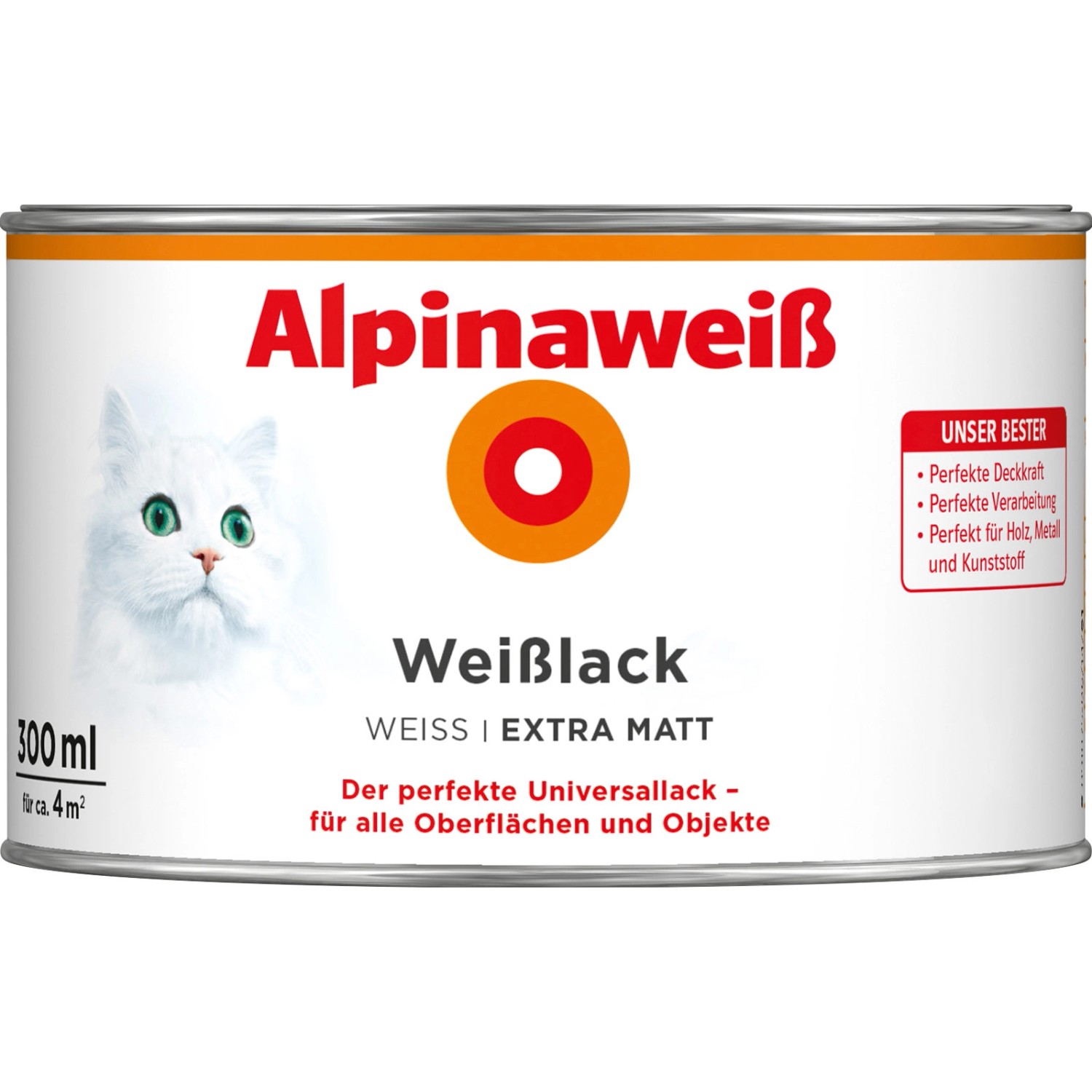 Alpinaweiß Weißlack extra matt 300 ml