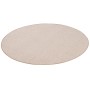 Runder, beiger Feinschlingen Velour Teppich (133cm) der Marke Snapstyle.