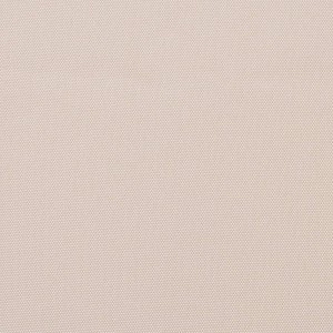 Nahaufnahme des cremefarbenen DELUKE Sitzkissen PARIS Outdoor-Stoffes. Robuste, gewebte Textur für Gartenbank.