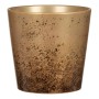 Scheurich Übertopf Antique Gold, Ø 14cm, goldfarbener Keramiktopf für Innen, wasserdicht.