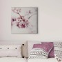 Romantisches Wandbild mit rosa Kirschblüten auf Leinwand für Mädchen- oder Schlafzimmer.