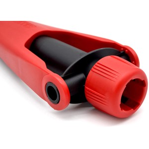 Krinner Bodendübel Vario Drill, rot, für Schirmständer, Detailansicht.