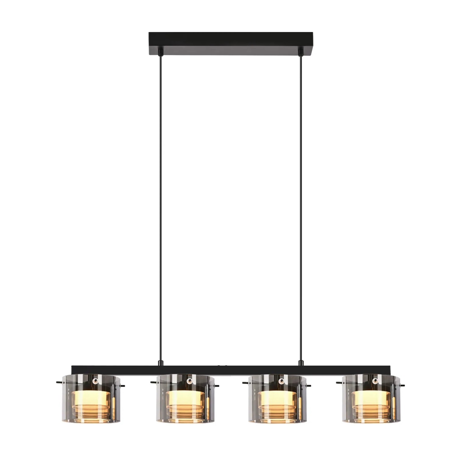 NETTLIFE LED Pendelleuchte aus  L157cm Schwarz 32W