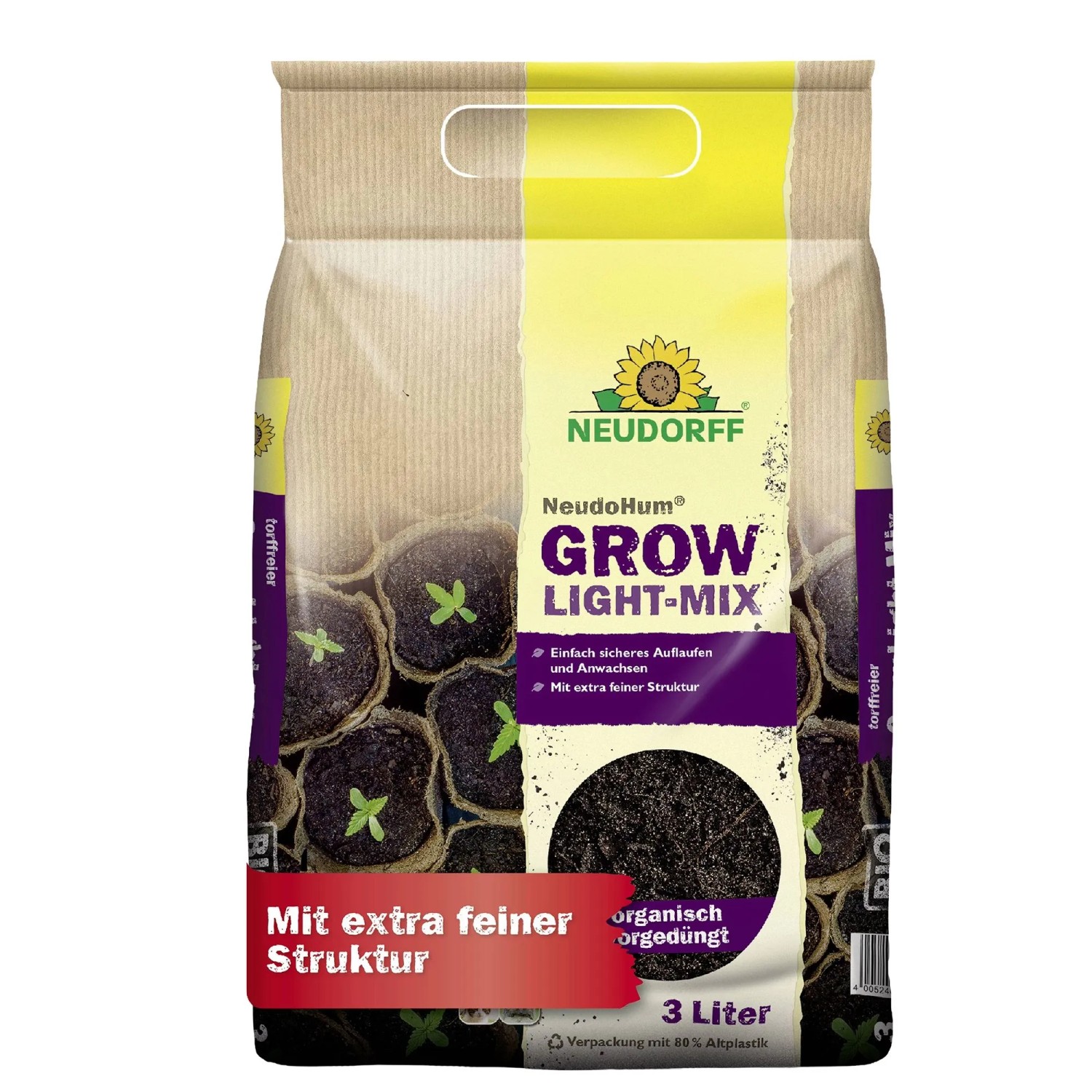 Neudorff Erde Grow Light-Mix NeudoHum 3 l