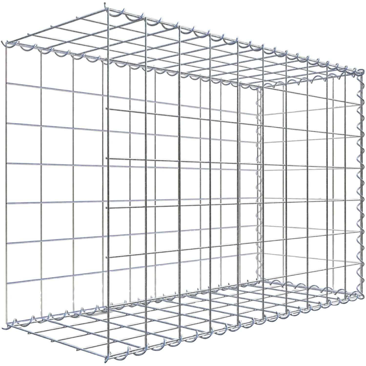 Gabiona Gabione-Anbaukorb Typ 2 70 x 100 x 40 cm Maschenw 10 x 10 cm