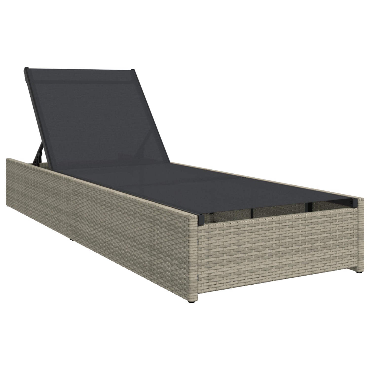 vidaXL Sonnenliege Beige 60x200x27 cm Poly Rattan 42004127 günstig online kaufen