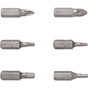Bit-Set für Einhell Akkuschrauber TC-SD 3,6 Li, verschiedene Schraubaufsätze aus Metall.