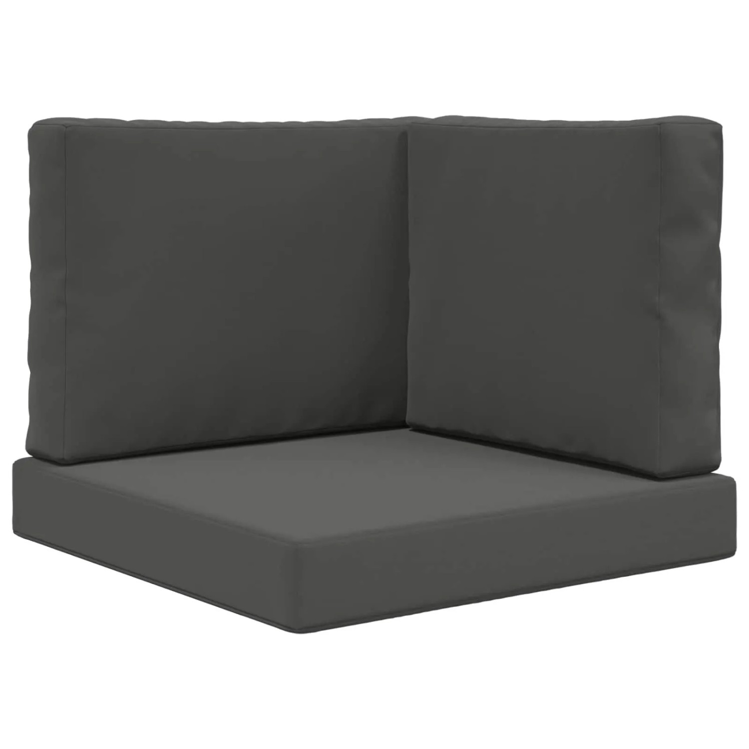vidaXL Sofakissen für Draußen 3-Tlg Anthrazit Polyester 900744
