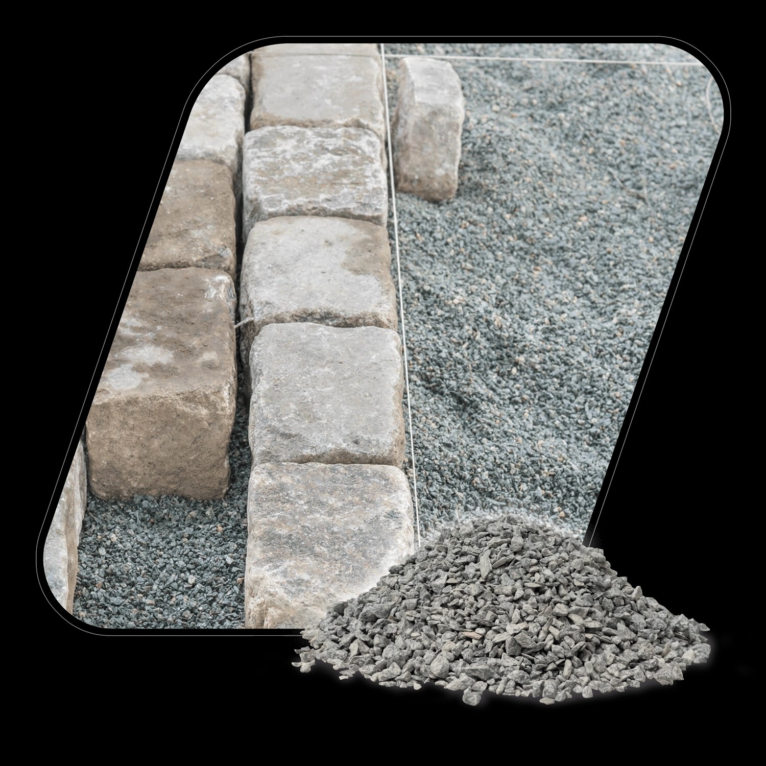 Galamio Granitsplitt 2 - 5 Mm 20kg x 25 Sack 500kg Bigbag