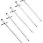 5er Set Felsbodenheringe, 23 cm, aus verzinktem Stahl für Camping & Outdoor.