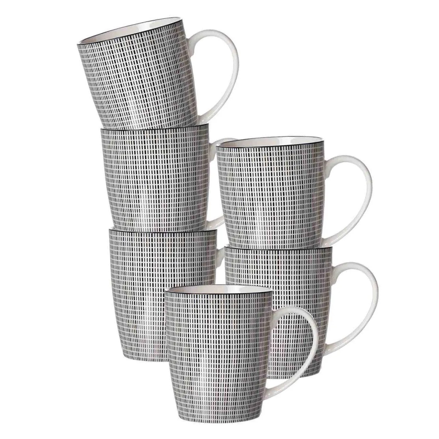 Ritzenhoff & Breker Takeo Stripes Henkelbecher 350 ml 6er Set
