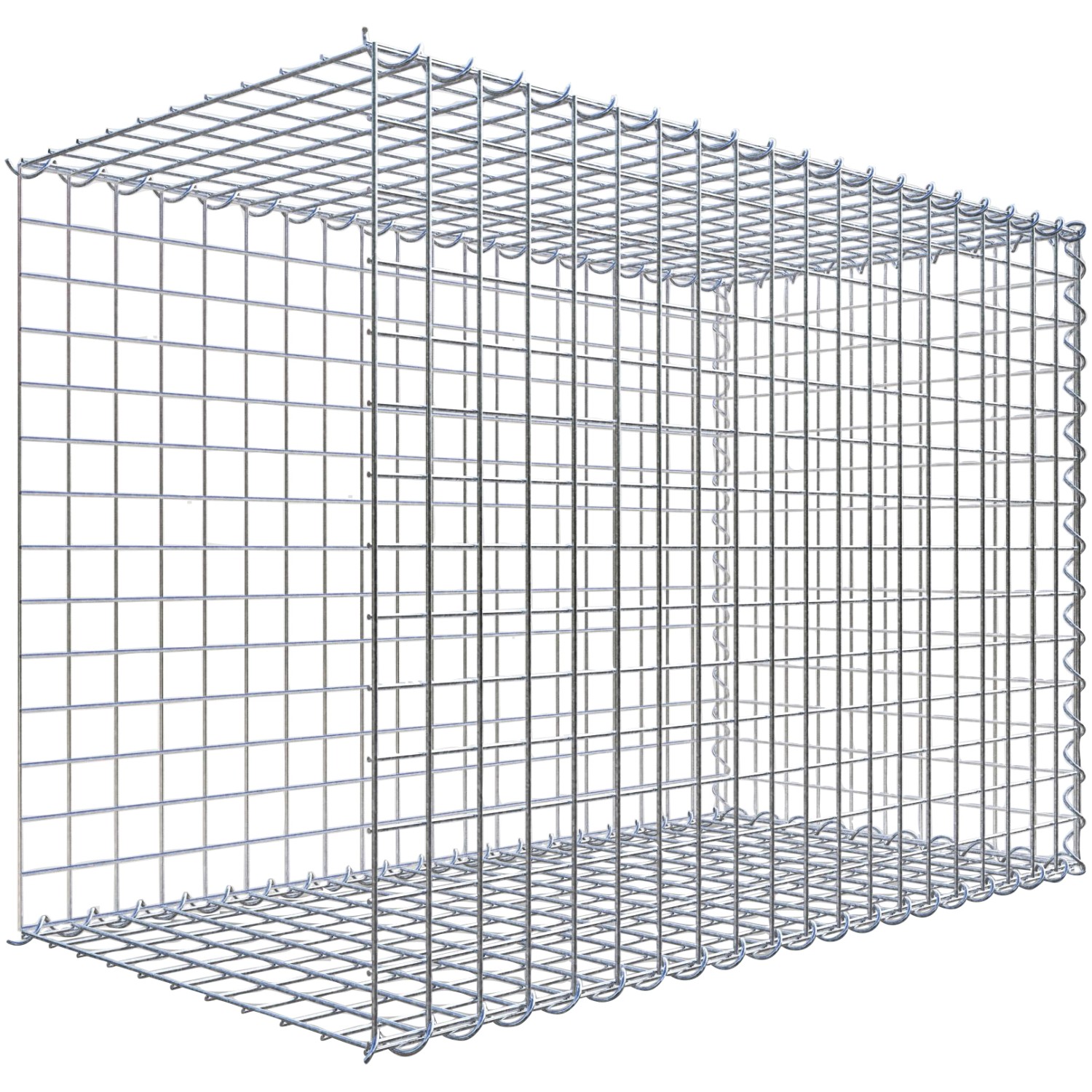 Gabiona Gabione-Anbaukorb Typ 2 70 x 100 x 50 cm Maschenw 5 x 5 cm