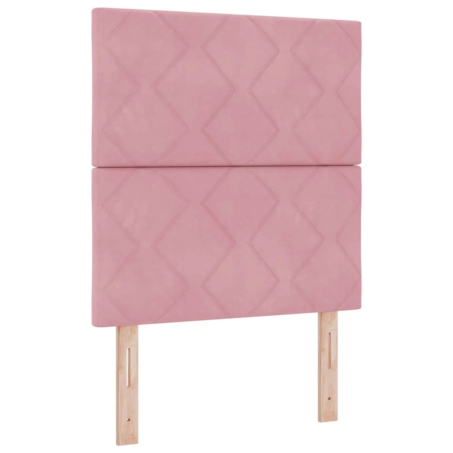 vidaXL LED Kopfteil mit LED-Streifenleuchten Rosa 80 cm Samt 3338487 günstig online kaufen