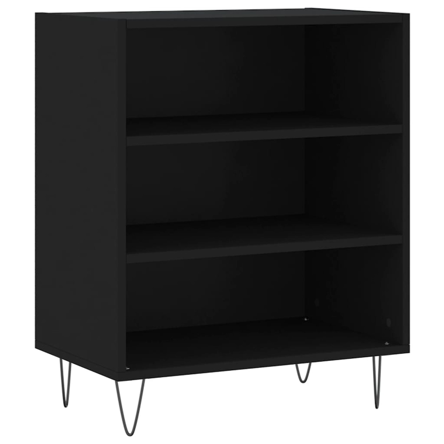 vidaXL Sideboard Schwarz 57x35x70 cm Holzwerkstoff 827133 günstig online kaufen