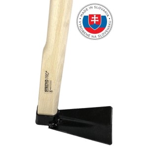 PROREGAL Hacke mit Holzgriff, 9 cm breit, für Gartenarbeiten.