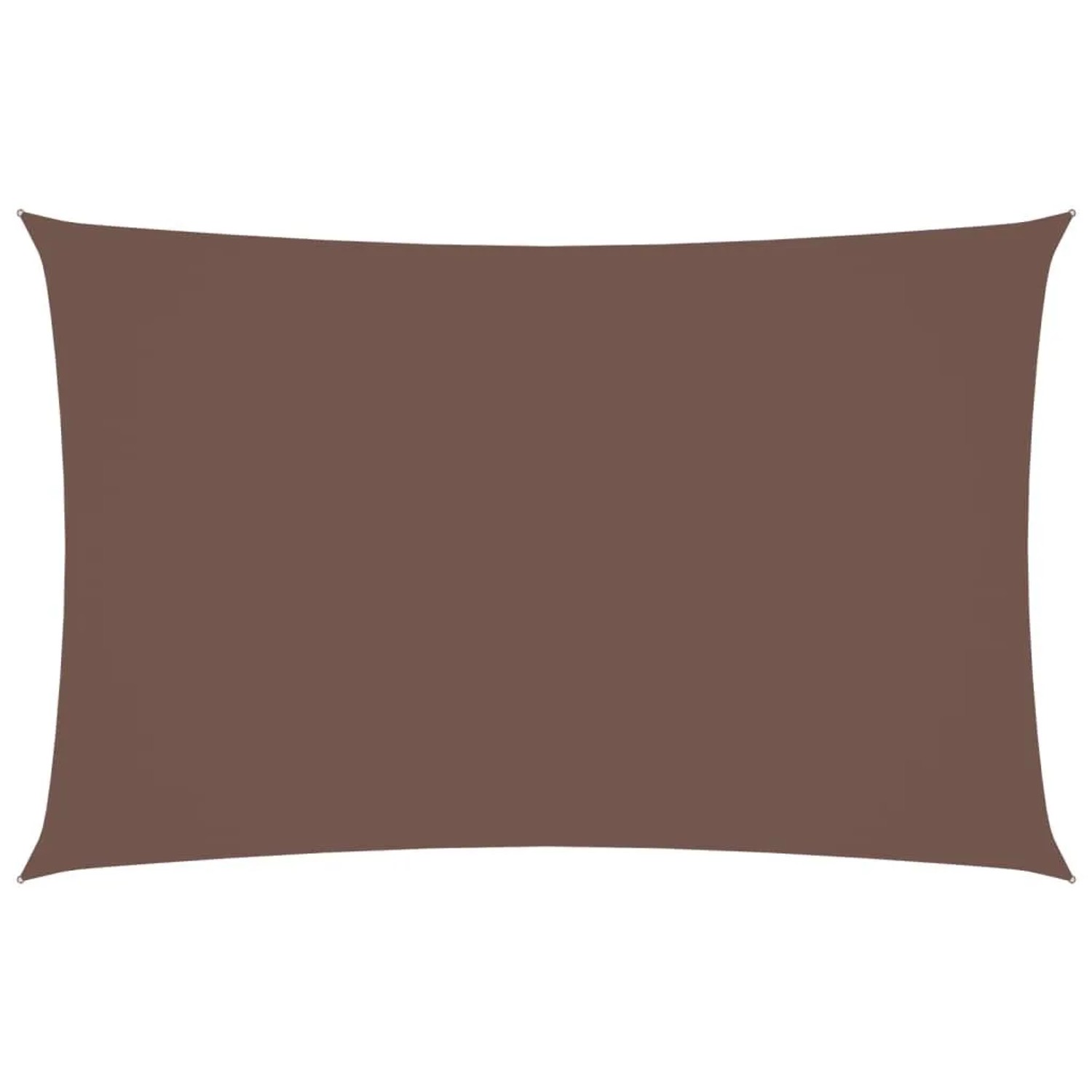 Furnicato Sonnensegel Oxford-gewebe Rechteckig 2x5 M Braun