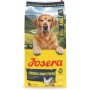 Josera Hunde-Trockenfutter Adult Huhn & Süßkartoffel, 12,5kg Sack mit Golden Retriever.