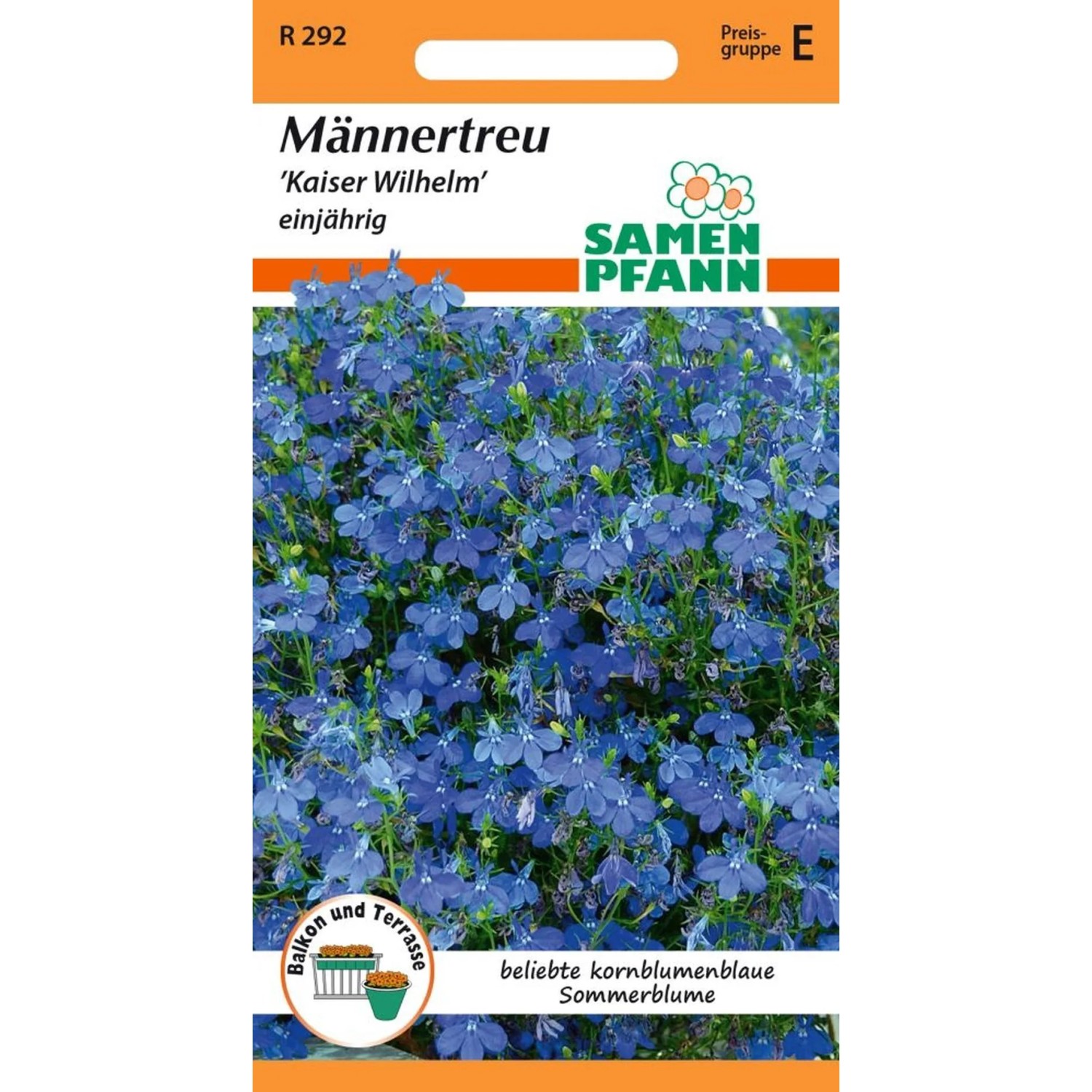 SAMEN PFANN Männertreu Lobelia Kaiser Wilhelm