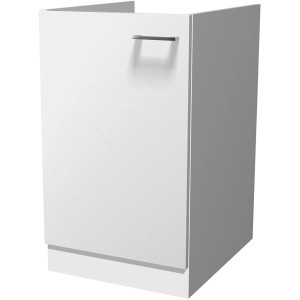 Flex-Well Spülenunterschrank Lucca, 50 cm breit, weiß, mit Bügelgriff.