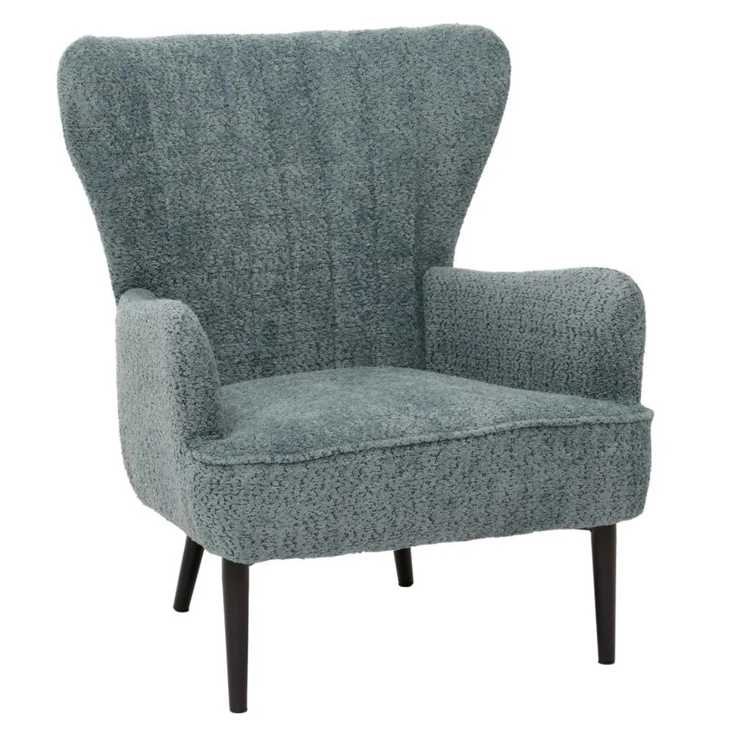 MCW Lounge-Sessel K37 Stoff Chenille 500g/m² Blau-Grün