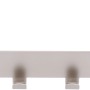 Siro Türgarderobe mit 4 Haken, Metall Nickel Matt, Länge 255 mm.