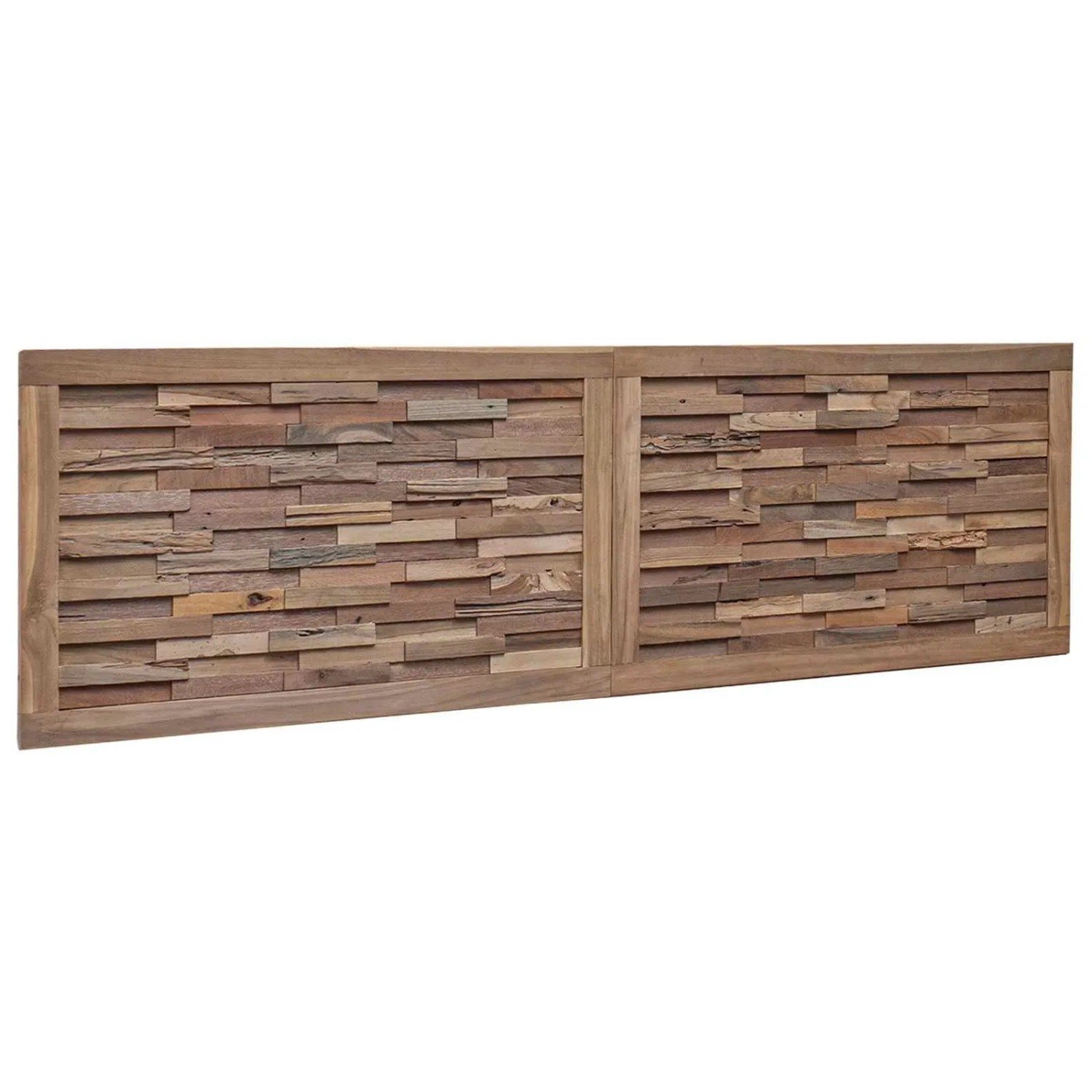 vidaXL Kopfteil Wandmontiert Natur 180 cm Massivholz Teak 42024551