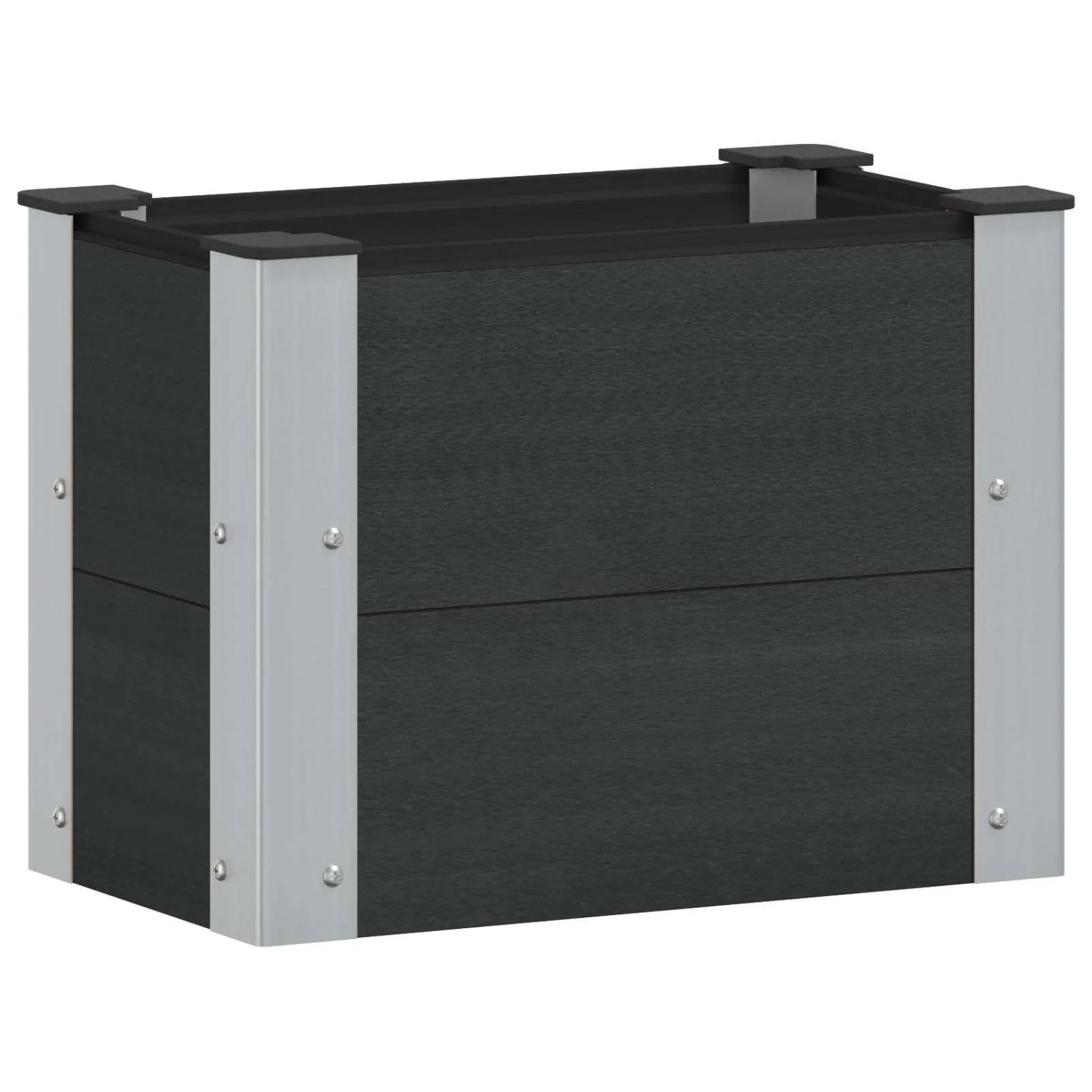vidaXL Hochbeet Schwarz 50 x 30 x 36 cm 42039032