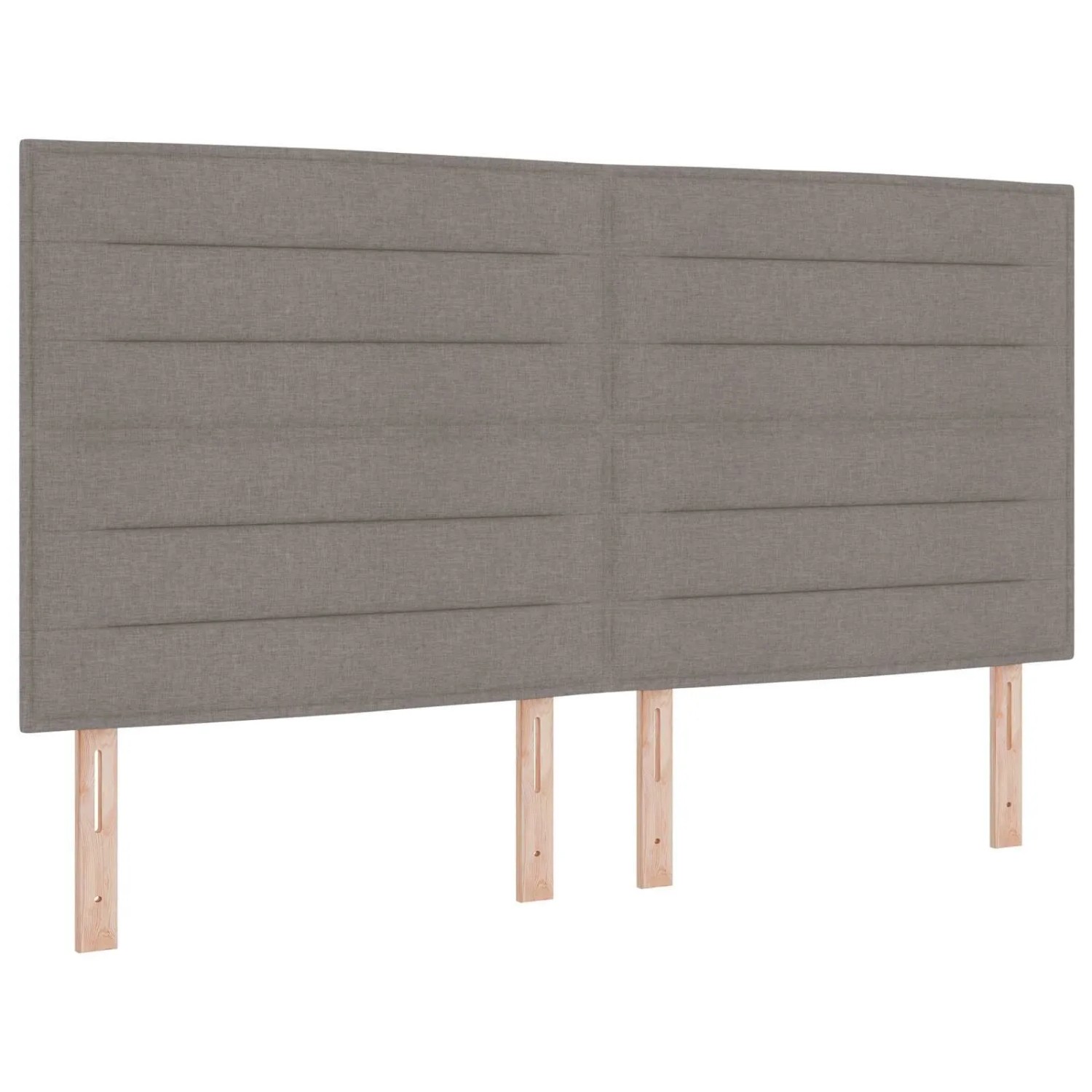vidaXL LED Kopfteil mit LED-Lichtleisten Taupe 180 cm Polyester 3338304