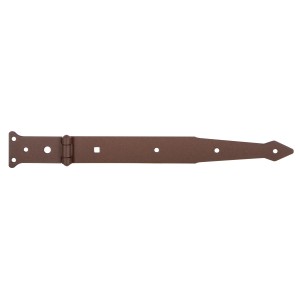 Alberts Duravis Werfgehänge, rostbraun, duplexbeschichtet, 302/77 mm, für Tore und Kistendeckel.