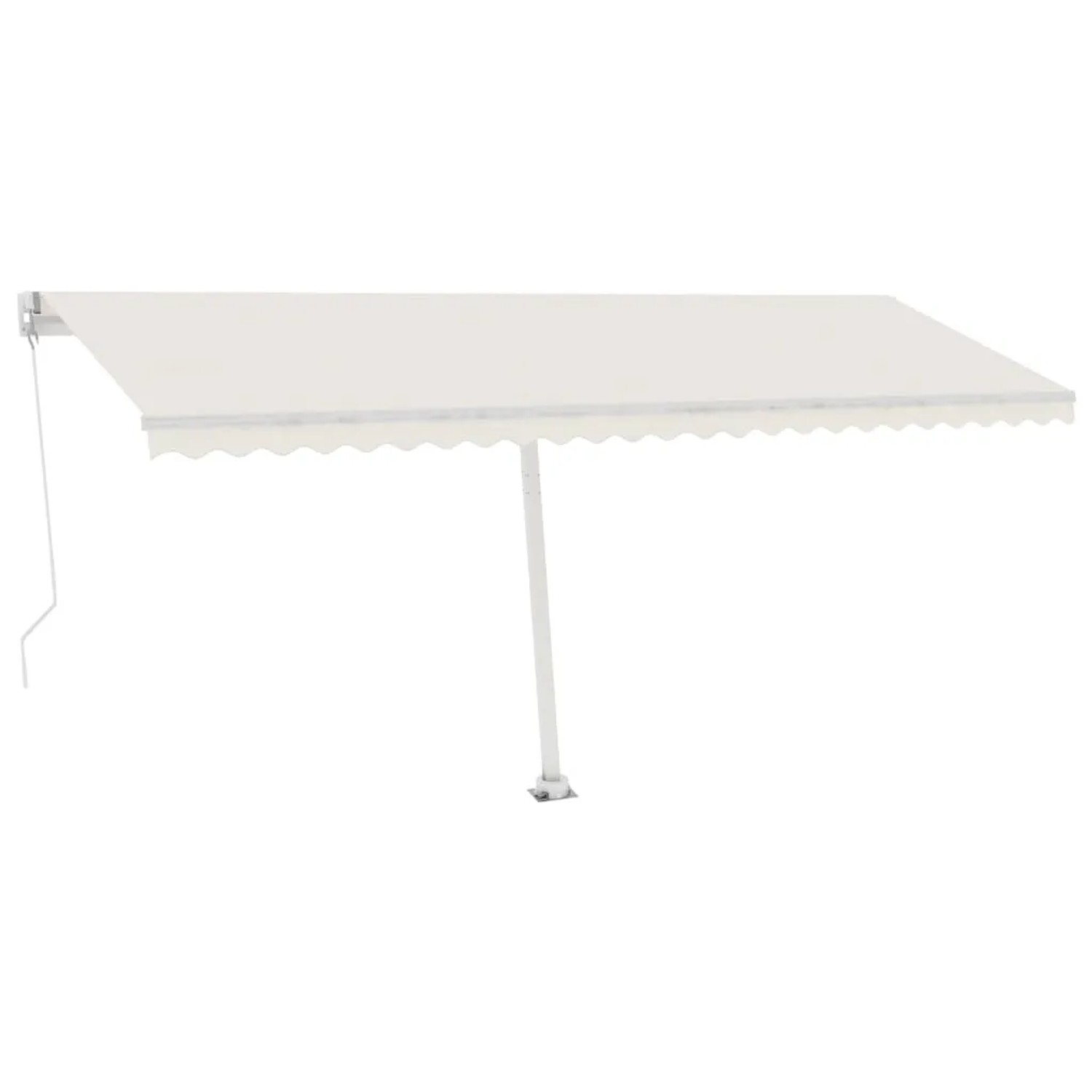 furnicato Standmarkise Manuell Einziehbar 500x300 cm Creme günstig online kaufen