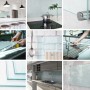 Tulup Küchenrückwand Glas Transparent Spritzschutz Küche Glas Durchsichtig 60x40 cm Spritzschutz Glas für Küche Transparent_8