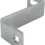 Detailaufnahme: Schwaiger Ziegelhaken aus Metall für die Montage von PV-Modulen auf dem Dach.