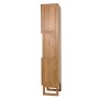 MCW Teak Hochschrank M72, Bad-Einbauschrank mit 2 Türen und 6 Fächern aus Teakholz.