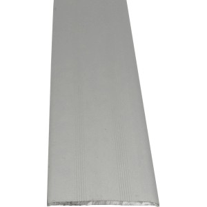 Selbstklebendes Übergangsprofil, 38 mm breit, silberfarben, 1000 mm lang, für Laminat und Parkett.