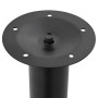 Schwarzer vidaXL Teleskop Tischfuß, höhenverstellbar von 710-1100 mm, für Tische und Arbeitsplatten.