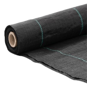 vidaXL Unkrautvlies Schwarz 1x10 m PP 4005179