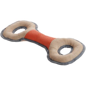Mehrfarbiges Hunter Hundespielzeug Tough Pombas Knochen, 34 cm, robust und mit Squeaker.