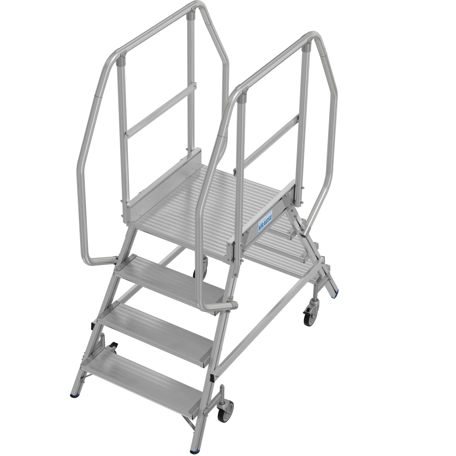 Thumbnail - Krause Podestleiter Stabilo Fahrbar 2 x 4 Stufen